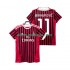 Camisola AC Milan Ibrahimović Zlatan 11 2012 Retro Homem Equipamento Primeiro 2011 Manga Curta